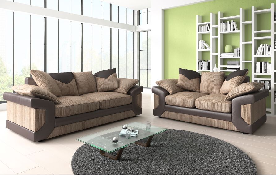 Balmoral 3 Seater Sofa - Stylish Comfort in Brown Rib Fabric